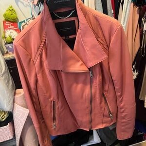 Marc New York - Leather Pink Jacket Size M